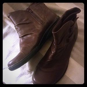 Clarks Leather Booties